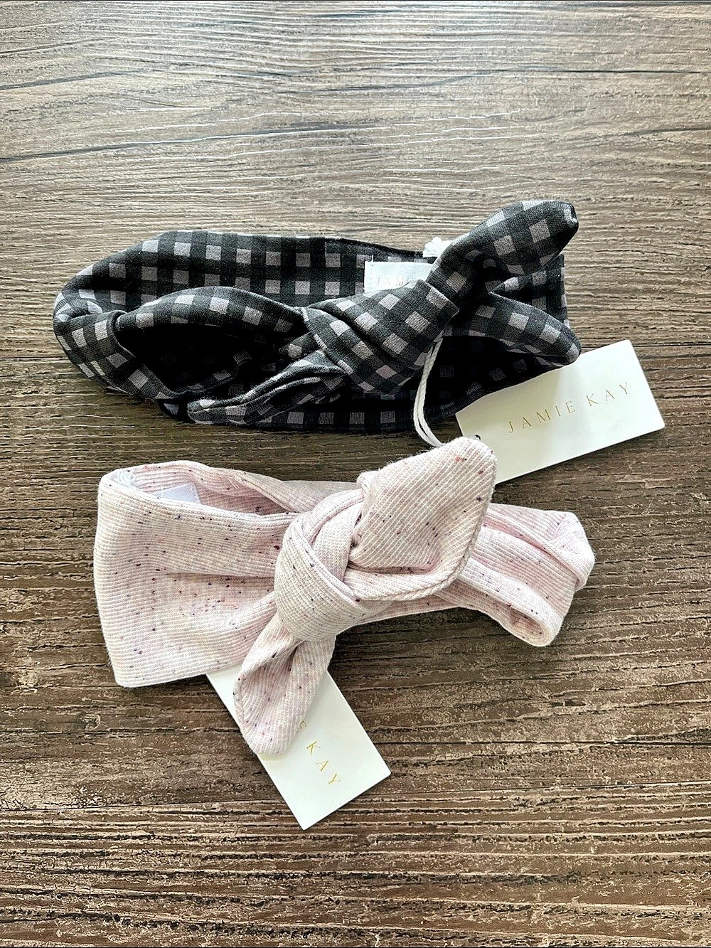 Jamie Kay Knotted Headband Set Black & Pink Bundle of 2